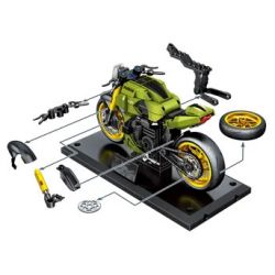 SEMBO 714551 THẾ GIỚI XE NỔI TIẾNG MÁY BK2 bộ đồ chơi xếp lắp ráp ghép mô hình Racers Đua Tốc Độ 220 khối