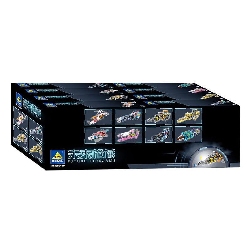 Kazi KY88039 88039 SÚNG CẦM TAY TƯƠNG LAI bộ đồ chơi xếp lắp ráp ghép mô hình Military Army FUTURE FIREARMS Quân Sự Bộ Đội 1136 khối