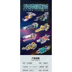 Kazi KY88039 88039 SÚNG CẦM TAY TƯƠNG LAI bộ đồ chơi xếp lắp ráp ghép mô hình Military Army FUTURE FIREARMS Quân Sự Bộ Đội 1136 khối