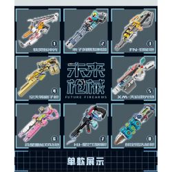 Kazi KY88039 88039 SÚNG CẦM TAY TƯƠNG LAI bộ đồ chơi xếp lắp ráp ghép mô hình Military Army FUTURE FIREARMS Quân Sự Bộ Đội 1136 khối