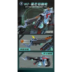 Kazi KY88039 88039 SÚNG CẦM TAY TƯƠNG LAI bộ đồ chơi xếp lắp ráp ghép mô hình Military Army FUTURE FIREARMS Quân Sự Bộ Đội 1136 khối