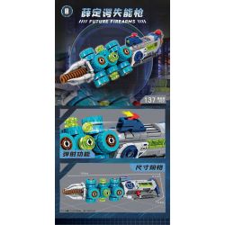 Kazi KY88039 88039 SÚNG CẦM TAY TƯƠNG LAI bộ đồ chơi xếp lắp ráp ghép mô hình Military Army FUTURE FIREARMS Quân Sự Bộ Đội 1136 khối