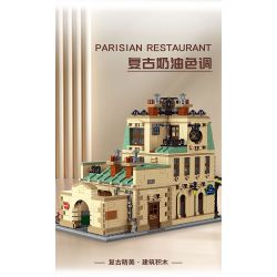 MorkModel 10212 Mork Model 10212 NHÀ HÀNG PARIS bộ đồ chơi xếp lắp ráp ghép mô hình Creator PARISIAN RESTAURANT Sáng Tạo 3104 khối