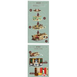 MorkModel 10212 Mork Model 10212 NHÀ HÀNG PARIS bộ đồ chơi xếp lắp ráp ghép mô hình Creator PARISIAN RESTAURANT Sáng Tạo 3104 khối