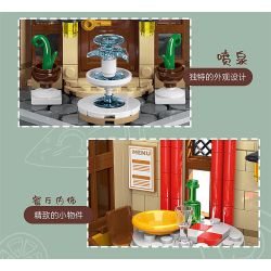 MorkModel 10212 Mork Model 10212 NHÀ HÀNG PARIS bộ đồ chơi xếp lắp ráp ghép mô hình Creator PARISIAN RESTAURANT Sáng Tạo 3104 khối