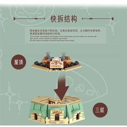 MorkModel 10212 Mork Model 10212 NHÀ HÀNG PARIS bộ đồ chơi xếp lắp ráp ghép mô hình Creator PARISIAN RESTAURANT Sáng Tạo 3104 khối