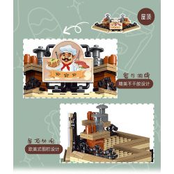 MorkModel 10212 Mork Model 10212 NHÀ HÀNG PARIS bộ đồ chơi xếp lắp ráp ghép mô hình Creator PARISIAN RESTAURANT Sáng Tạo 3104 khối