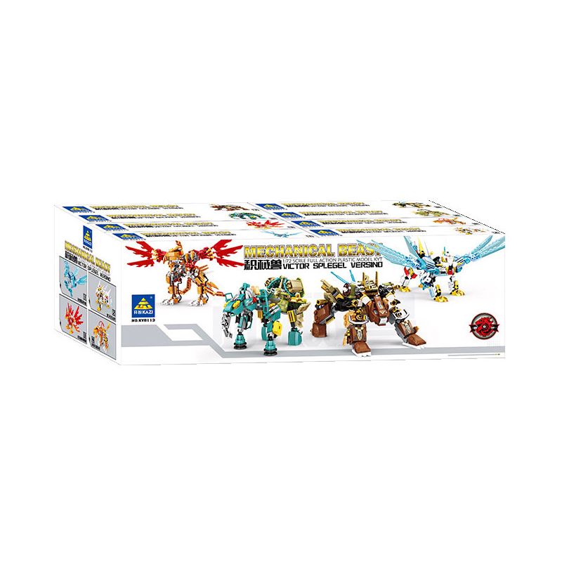 Kazi KY8113 8113 8 LOẠI JIGOKUMON bộ đồ chơi xếp lắp ráp ghép mô hình MECHANICAL BEAST 1370 khối