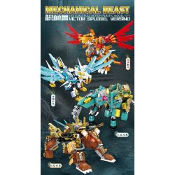 Kazi KY8113 8113 8 LOẠI JIGOKUMON bộ đồ chơi xếp lắp ráp ghép mô hình MECHANICAL BEAST 1370 khối