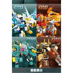 Kazi KY8113 8113 8 LOẠI JIGOKUMON bộ đồ chơi xếp lắp ráp ghép mô hình MECHANICAL BEAST 1370 khối