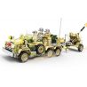 Kazi KY82063 82063 XE TẢI KFZ-69 SÚNG CHỐNG TĂNG 8 TỔ HỢP bộ đồ chơi xếp lắp ráp ghép mô hình KFZ-69 TRUCK ANTI TANK GUN 537 khối