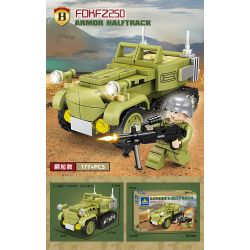 Kazi KY82063 82063 XE TẢI KFZ-69 SÚNG CHỐNG TĂNG 8 TỔ HỢP bộ đồ chơi xếp lắp ráp ghép mô hình KFZ-69 TRUCK ANTI TANK GUN 537 khối