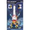 Kazi KY83040 83040 CĂN CỨ PHÓNG TÊN LỬA VŨ TRỤ 8 TỔ HỢP bộ đồ chơi xếp lắp ráp ghép mô hình City SPACE ROCKET LAUNCH SITE Thành Phố 775 khối