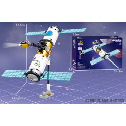 Kazi KY83040 83040 CĂN CỨ PHÓNG TÊN LỬA VŨ TRỤ 8 TỔ HỢP bộ đồ chơi xếp lắp ráp ghép mô hình City SPACE ROCKET LAUNCH SITE Thành Phố 775 khối