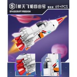 Kazi KY83040 83040 CĂN CỨ PHÓNG TÊN LỬA VŨ TRỤ 8 TỔ HỢP bộ đồ chơi xếp lắp ráp ghép mô hình City SPACE ROCKET LAUNCH SITE Thành Phố 775 khối