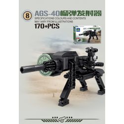 Kazi KY88033 88033 TOM LONG CHÂN M59 PHÁO 6 COMBO bộ đồ chơi xếp lắp ráp ghép mô hình Military Army Quân Sự Bộ Đội 1316 khối