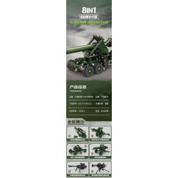 Kazi KY88033 88033 TOM LONG CHÂN M59 PHÁO 6 COMBO bộ đồ chơi xếp lắp ráp ghép mô hình Military Army Quân Sự Bộ Đội 1316 khối