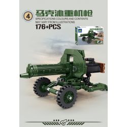 Kazi KY88033 88033 TOM LONG CHÂN M59 PHÁO 6 COMBO bộ đồ chơi xếp lắp ráp ghép mô hình Military Army Quân Sự Bộ Đội 1316 khối
