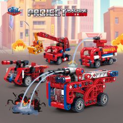 GBL KY1116 1116 CỨU HỎA 8 TỔ HỢP bộ đồ chơi xếp lắp ráp ghép mô hình Technic Kỹ Thuật Công Nghệ Cao Mô Hình Phương Tiện 652 khối