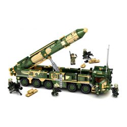 LE YI 82001 XE TÊN LỬA ĐẠN ĐẠO CHỐNG HẠM DONGFENG 21D bộ đồ chơi xếp lắp ráp ghép mô hình Military Army DF-21D ANTI-SHIP BALLISTIC MISSILE Quân Sự Bộ Đội 1208 khối