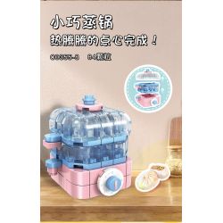 WOMA C0355 0355 DỤNG CỤ NHÀ BẾP MINI 8 MẪU bộ đồ chơi xếp lắp ráp ghép mô hình 579 khối