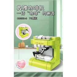 WOMA C0355 0355 DỤNG CỤ NHÀ BẾP MINI 8 MẪU bộ đồ chơi xếp lắp ráp ghép mô hình 579 khối