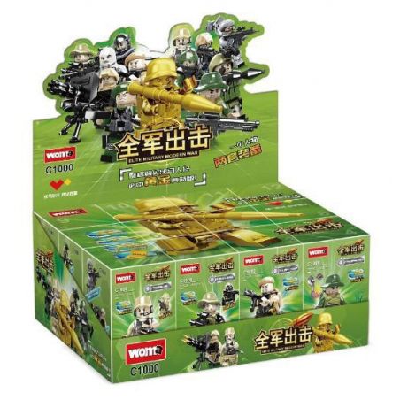 WOMA C1000 1000 TOÀN QUÂN TẤN CÔNG 12 KIỂU bộ đồ chơi xếp lắp ráp ghép mô hình Military Army Quân Sự Bộ Đội 363 khối