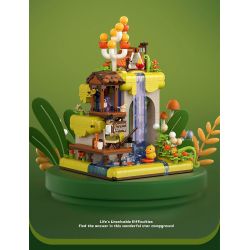 BALODY 21258 KHU CẮM TRẠI WONDER STAR bộ đồ chơi xếp lắp ráp ghép mô hình WONDERFUL CAMPSITE 802 khối