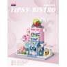 BALODY 21245 CỬA HÀNG PHỐ HOA WEIJI BISTRO bộ đồ chơi xếp lắp ráp ghép mô hình TIPSY BISTRO 595 khối