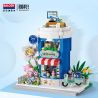 BALODY 21246 QUÁN PHỐ HOA CAFE CUỘC SỐNG BỀN VỮNG bộ đồ chơi xếp lắp ráp ghép mô hình PICK ME UP COFFEE 599 khối