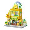 BALODY 21247 QUÁN PHỐ HOA TRÀ CHANH NẮNG bộ đồ chơi xếp lắp ráp ghép mô hình LEMON TEA SHOP 575 khối