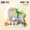 BALODY 21206 NGÔI NHÀ NGHỆ THUẬT HOA MÙA HÈ NGỌT NGÀO bộ đồ chơi xếp lắp ráp ghép mô hình SWEET SUMMER 485 khối