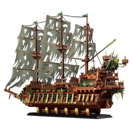 MouldKing 13197 Mould King 13197 NGƯỜI HÀ LAN BAY bộ đồ chơi xếp lắp ráp ghép mô hình Pirates Of The Caribbean THE FLYING DUTCHMAN Cướp Biển Vùng Caribe 4364 khối