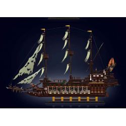 MouldKing 13197 Mould King 13197 NGƯỜI HÀ LAN BAY bộ đồ chơi xếp lắp ráp ghép mô hình Pirates Of The Caribbean THE FLYING DUTCHMAN Cướp Biển Vùng Caribe 4364 khối