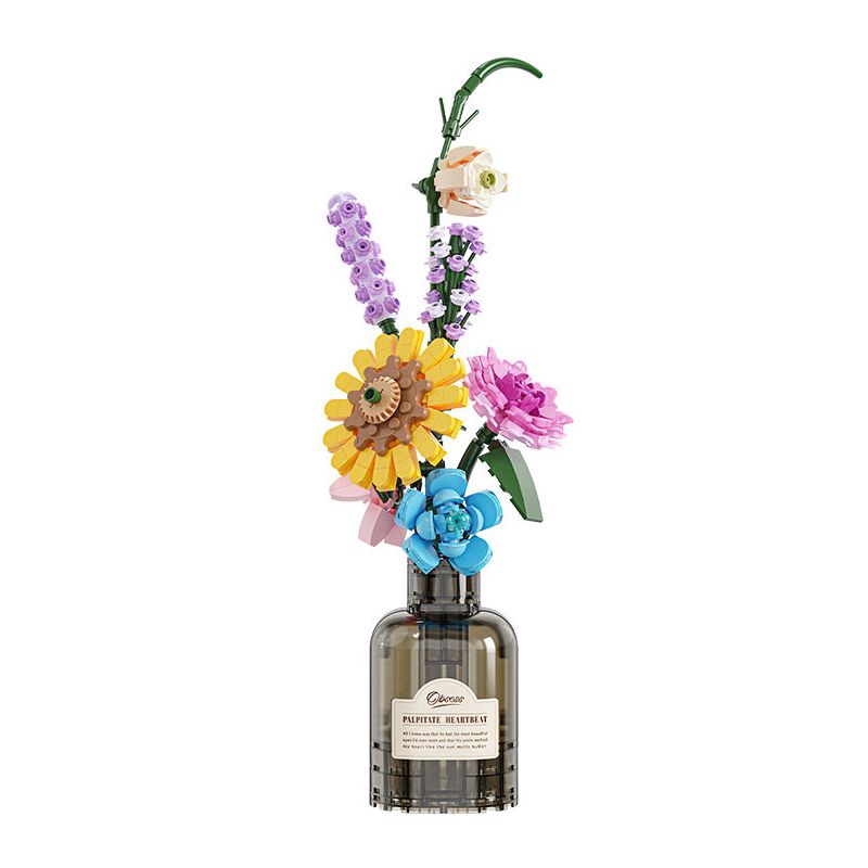 WEILE CREATION 2167 HOA KHÔNG NGỦ II NHỊP TIM bộ đồ chơi xếp lắp ráp ghép mô hình Creator Sáng Tạo 387 khối