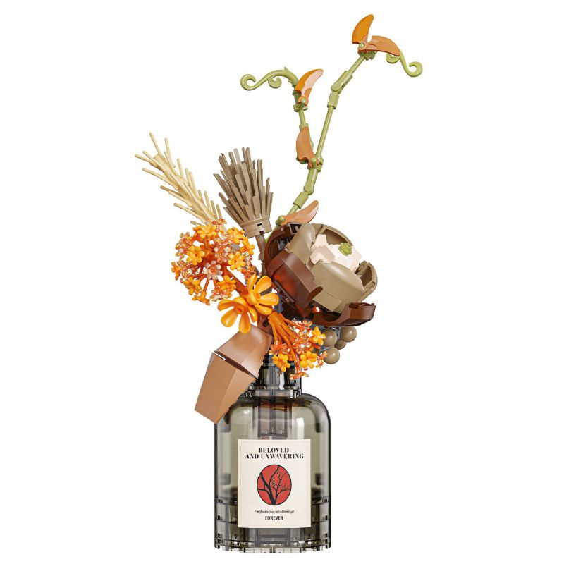 WEILE CREATION 2168 HOA KHÔNG NGỦ II TÌNH YÊU ĐAM MÊ bộ đồ chơi xếp lắp ráp ghép mô hình Creator Sáng Tạo 362 khối