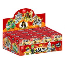 MINGDI LEIBAO K3050 3050 4 DANH TƯỚNG THỜI TAM QUỐC QUAN VŨ LƯU BỊ TRƯƠNG PHI TRIỆU VÂN bộ đồ chơi xếp lắp ráp ghép mô hình Three Kingdoms Tam Quốc Diễn Nghĩa