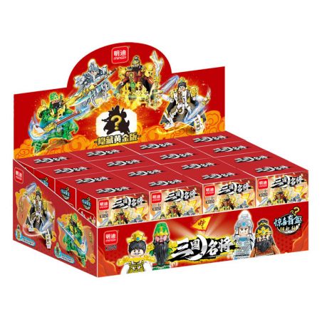 MINGDI LEIBAO K3050 3050 4 DANH TƯỚNG THỜI TAM QUỐC QUAN VŨ LƯU BỊ TRƯƠNG PHI TRIỆU VÂN bộ đồ chơi xếp lắp ráp ghép mô hình Three Kingdoms Tam Quốc Diễn Nghĩa