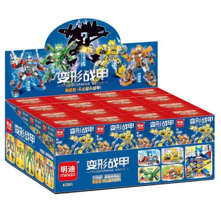 MINGDI LEIBAO K2051 2051 CÓ 5 LOẠI ÁO GIÁP BIẾN HÌNH SKYFIRE MECHA WASP BRAKE HOT ROD VÀ MECHA. bộ đồ chơi xếp lắp ráp ghép mô hình