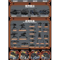 LE YI 78010 STORM SWAT 4 LOẠI TẤN CÔNG XẠ THỦ MÁY BẮN TỈA bộ đồ chơi xếp lắp ráp ghép mô hình Military Army Quân Sự Bộ Đội