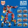 ZHEGAO 913001 CHUYỂN HÓA TRỰC TIẾP TỔ HỢP MECHA CHỮA CHÁY 8 bộ đồ chơi xếp lắp ráp ghép mô hình City Thành Phố 429 khối