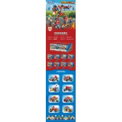 ZHEGAO 913001 CHUYỂN HÓA TRỰC TIẾP TỔ HỢP MECHA CHỮA CHÁY 8 bộ đồ chơi xếp lắp ráp ghép mô hình City Thành Phố 429 khối