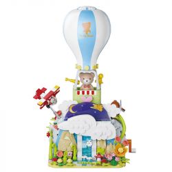 KAIDO KD99015 99015 FANTASY TEDDY CUỘC PHIÊU LƯU KỲ ẢO CỦA KHINH KHÍ CẦU bộ đồ chơi xếp lắp ráp ghép mô hình TEDDY MAGIC LAUNCH ADVENTURE