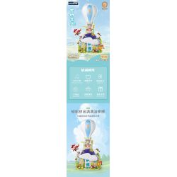 KAIDO KD99015 99015 FANTASY TEDDY CUỘC PHIÊU LƯU KỲ ẢO CỦA KHINH KHÍ CẦU bộ đồ chơi xếp lắp ráp ghép mô hình TEDDY MAGIC LAUNCH ADVENTURE