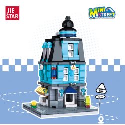 JIESTAR 59079 CẢNH PHỐ MINI CAFÉ GÓC bộ đồ chơi xếp lắp ráp ghép mô hình MINI STREET CORNER CAFE 290 khối