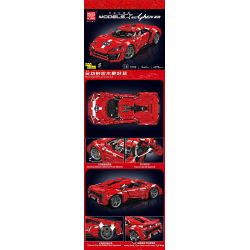 MouldKing 13190 Mould King 13190 SIÊU XE LYCAN tỷ lệ 1:8 bộ đồ chơi xếp lắp ráp ghép mô hình Technic LYKAN Kỹ Thuật Công Nghệ Cao Mô Hình Phương Tiện 4070 khối