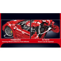 MouldKing 13190 Mould King 13190 SIÊU XE LYCAN tỷ lệ 1:8 bộ đồ chơi xếp lắp ráp ghép mô hình Technic LYKAN Kỹ Thuật Công Nghệ Cao Mô Hình Phương Tiện 4070 khối