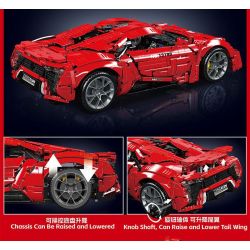 MouldKing 13190 Mould King 13190 SIÊU XE LYCAN tỷ lệ 1:8 bộ đồ chơi xếp lắp ráp ghép mô hình Technic LYKAN Kỹ Thuật Công Nghệ Cao Mô Hình Phương Tiện 4070 khối