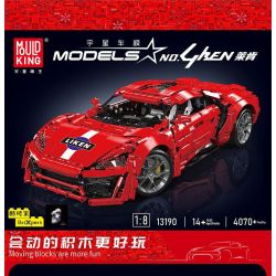 MouldKing 13190 Mould King 13190 SIÊU XE LYCAN tỷ lệ 1:8 bộ đồ chơi xếp lắp ráp ghép mô hình Technic LYKAN Kỹ Thuật Công Nghệ Cao Mô Hình Phương Tiện 4070 khối