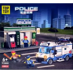 TOP TOY TC28002 28002 TRỤ SỞ CẢNH SÁT MANHUNT bộ đồ chơi xếp lắp ráp ghép mô hình City POLICE Thành Phố